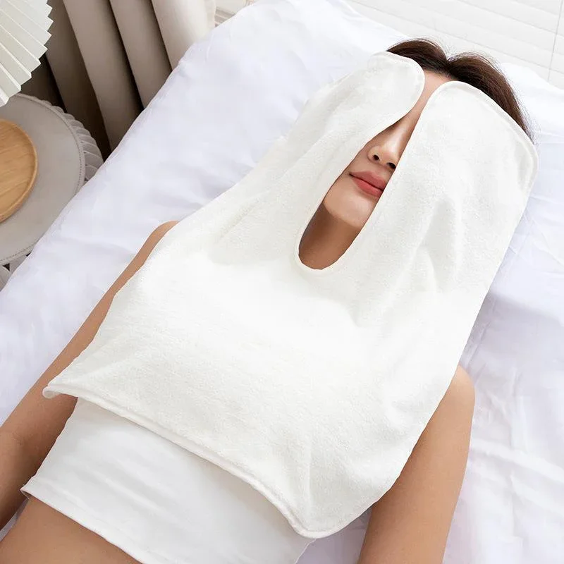 1Pc Microfiber U Shape Facial Wrap Towel, Soft SPA Skincare Massage Towel, Beauty Salon Esthetician Face Towel for Skin Care