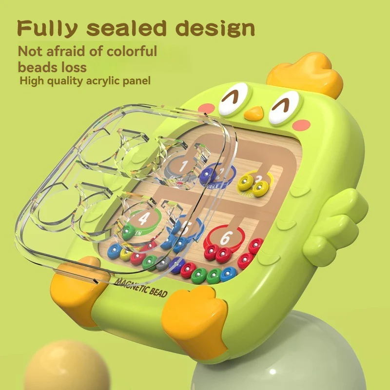 Leuke Kip Magnetische Tekentafel Speelgoed Tellen Doolhof Sorteren Machine Montessori Spel Digitale Puzzel Focus Training DIY Tekening