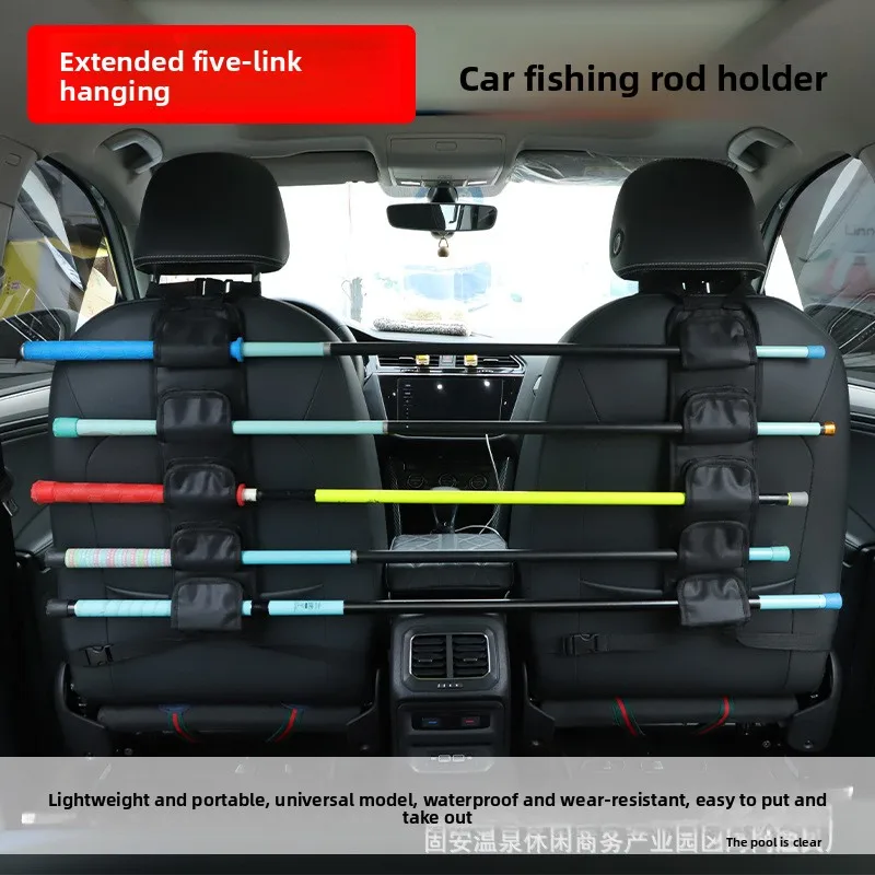 

Manufacturer Wholesale Car Rear Seat Fishing Rod Holder Set Car Fishing Rod Holder Velcro Strap Storage Belt Fixing Belt