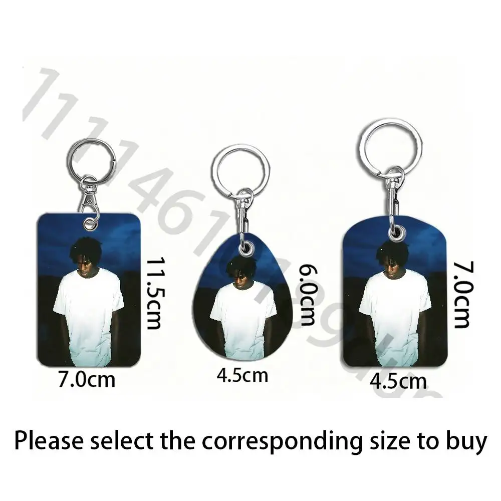 D-Daniel Caesar Protective Printed Leather Card Case Metal Keychain for Bank Credit Bus Subway ID Cards view 4