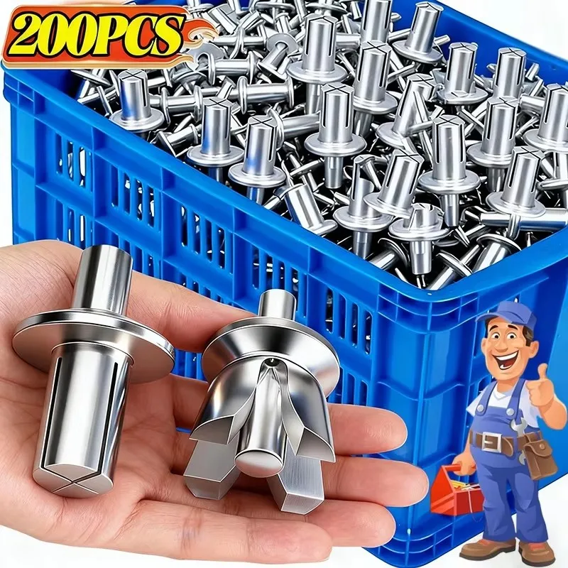 الجملة المطرقة محرك التوسع المسامير الصغيرة التنصت مسامير السحابات التوسع الألومنيوم مسمار رئيس ثقب تدق نوع مسامير