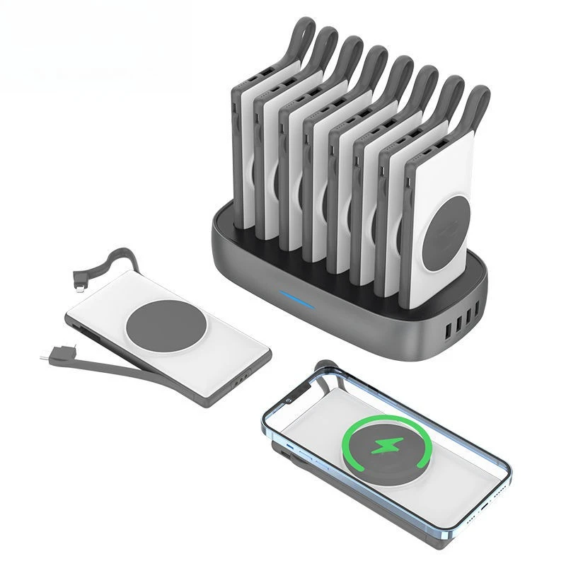 

22.5W power bank, shared charging station, own cable 10000 mAh magnetic wireless charging