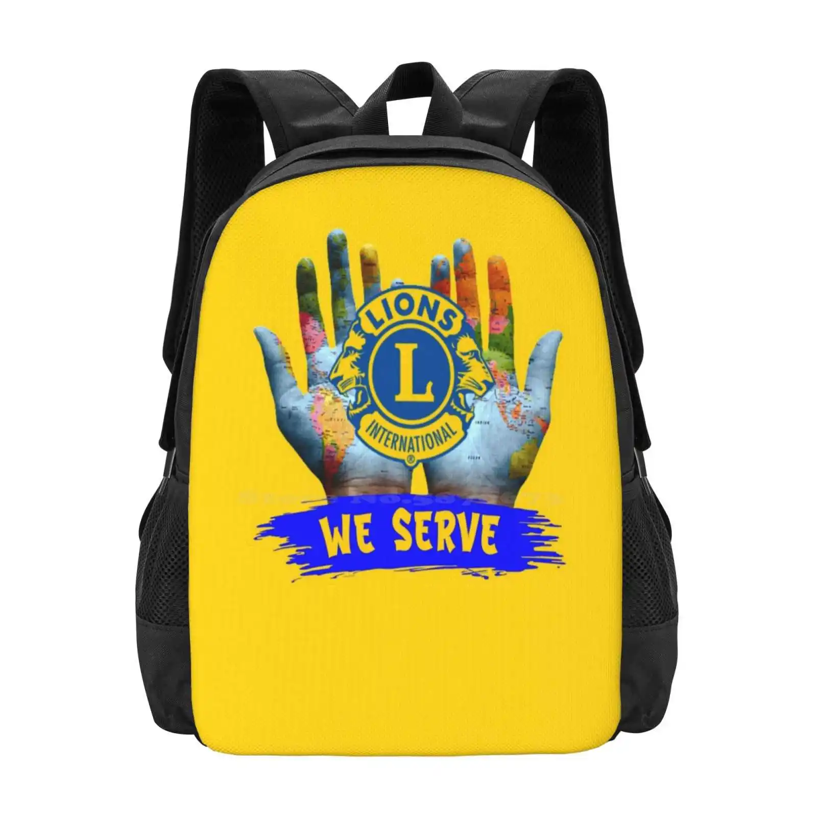 Löwen Club internat ionale Muster Design Tasche Studenten rucksack Benny0291 Lion Club internat ionale Organisation Team Familie