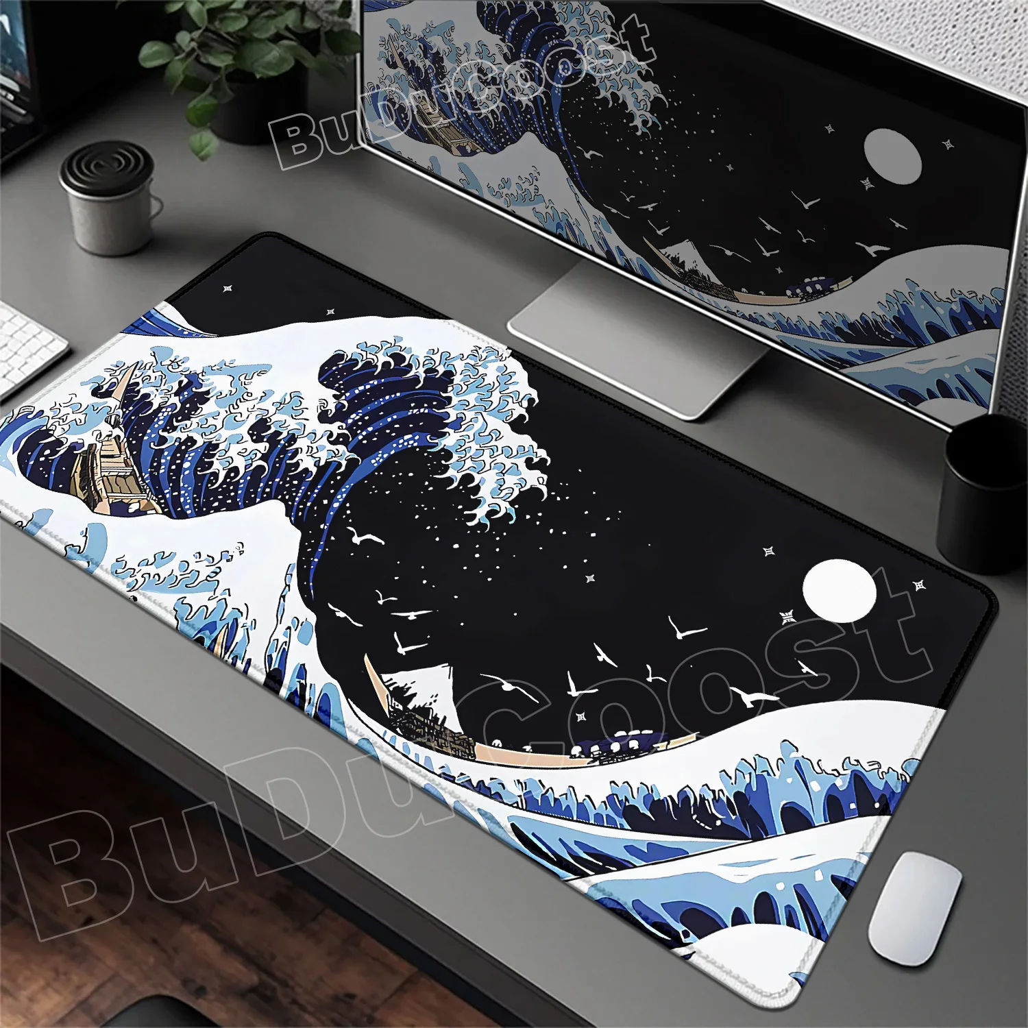 

New Art Mouse Pad Japan The Great Wave of Kanagawa Large Gaming Mousepad Game Keyboard Mouse Mat PC Computer Laptop Big Desk Mat