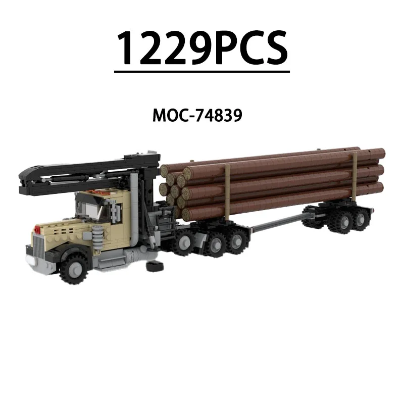 

Конструктор MOC-74839: Модель лесовоза (1229 деталей) – развивающая игрушка для детей, подарок на День рождения, Рождество, Новый год