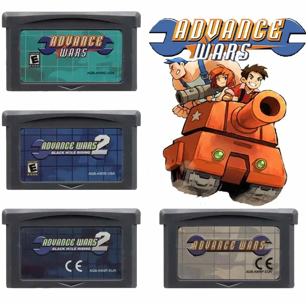 Super popular GBA Game Cartridge Advance Wars Series Advance Wars 2 Black Hole Rising for GBA English VersionBoys' holiday gifts
