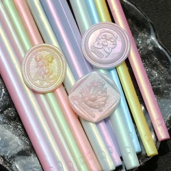 12-color Aurora Wax Seal Stamp Wax Strip Set 1/3 Fire Paint Seal Wax Stick DIY Invitation Envelope Sealing Gift Decoration