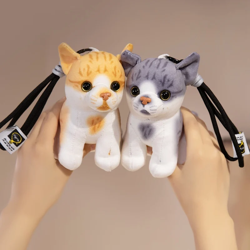 TreasuringU الكرتون الحيوانات ألعاب من القطيفة قلادة Kawaii النمر الأسد محشوة دمية لينة مفتاح سلسلة لطيف الزرافة بلوشي هدية الكريسماس