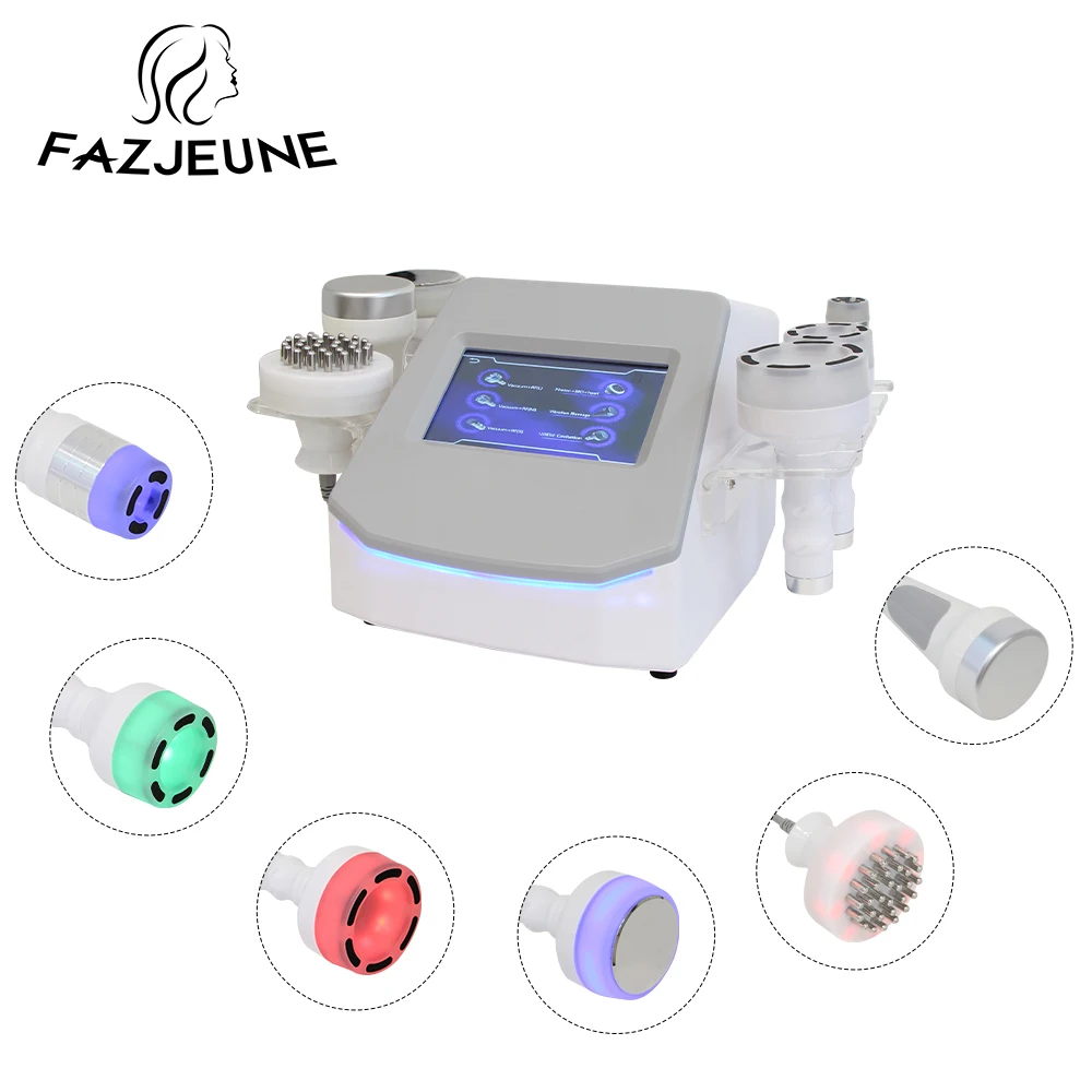 6 في 1 120K التجويف فراغ العلاج RF آلة نحت الجسم 5D بالموجات فوق الصوتية لإزالة حرق الدهون وإزالة السيلوليت ورفع الجلد #1