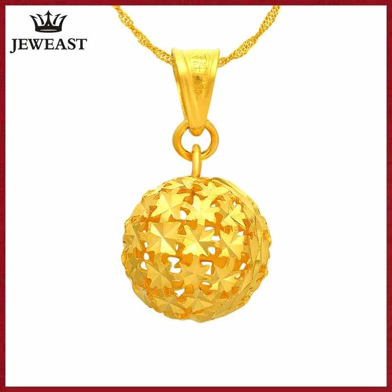 

YSF 24K Pure Gold Pendant Real AU 999 Solid Gold Charm Nice Hollow Ball Upscale Trendy Classic Fine Jewelry Hot Sell New 2023