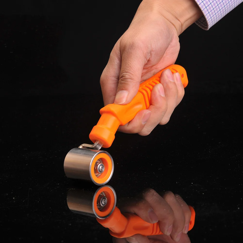 

Stainless Steel Wall Sticker Roller Silver Orange Flat Pressure DIY Tool Suitable for PVC Thickened Gold Foil Wall Sticker
