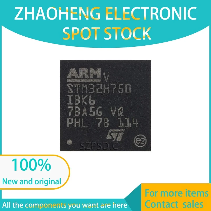 STM32H750IBK6 UFBGA…
