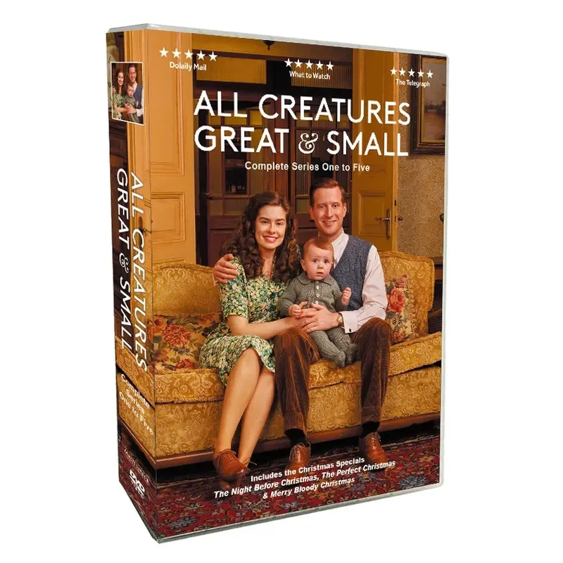 New All Creatures Great and Small Season 1 to 5 Complete Series 10 Disc DVD Set English Version