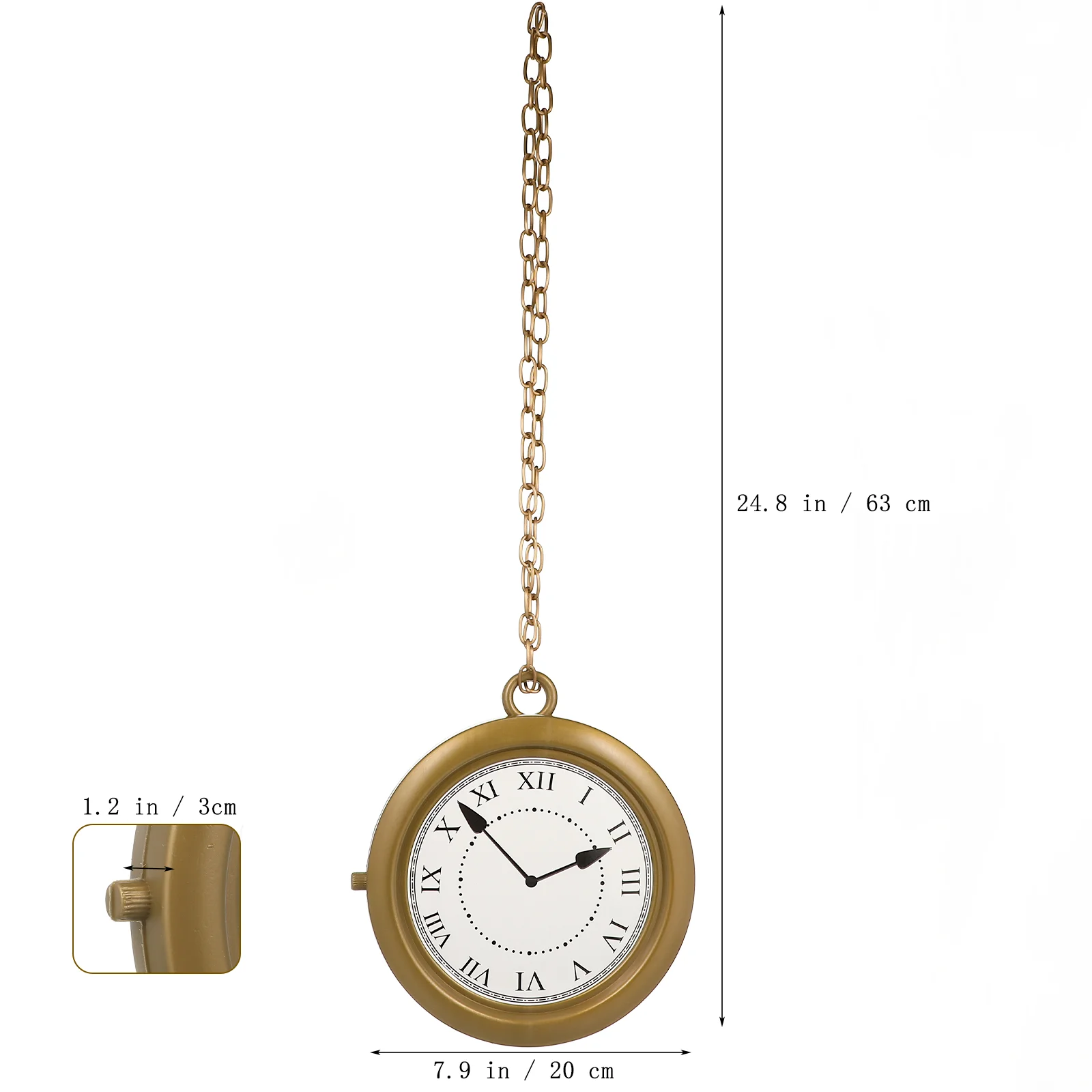 Accessories Clock Women's Digital Pocket Watch Necklace Plastic Costume Adult Decor