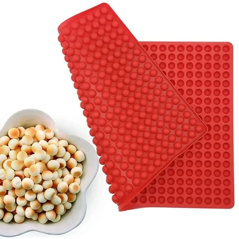 Multi-Use Silicone Mold Mini Round Cavities for Chocolate Drops, Dog Treats & Gummy Candy Easy Release Baking Tool