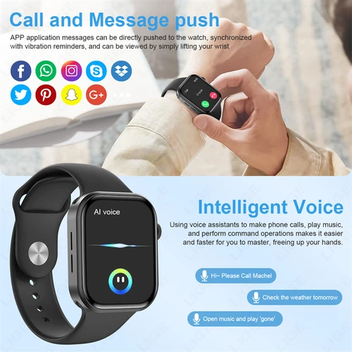 Imagen 2 del producto Nuevo reloj FIT 3 para HUAWE Smartwatch versión Global Compatible con iOS y Android pantalla HD llamadas Bluetooth NFC Smartwatch