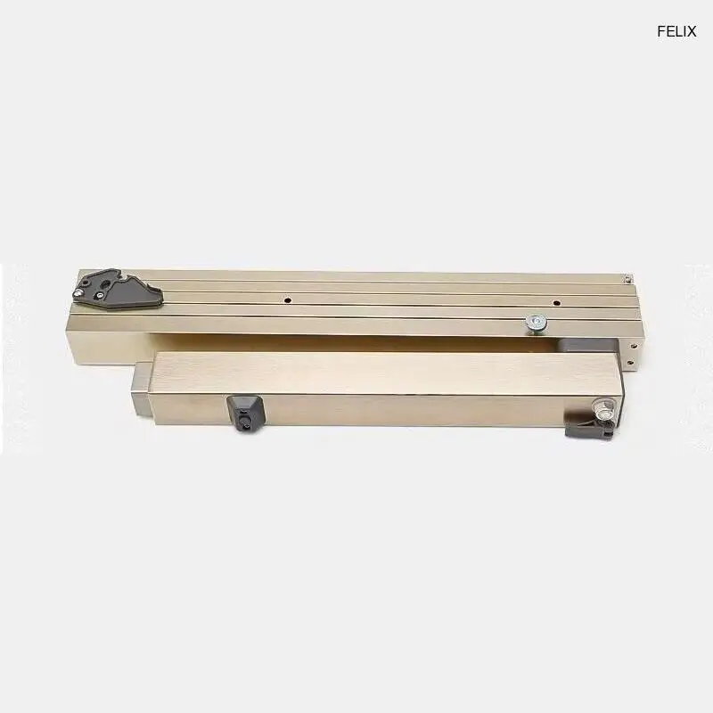 Imagem -04 - Nova Multi-seção Mesa Escondida Slideway Multi-funcional Puxando Mesa de Jantar Dobrável Trilho Retrátil Flat Push com Pés Track