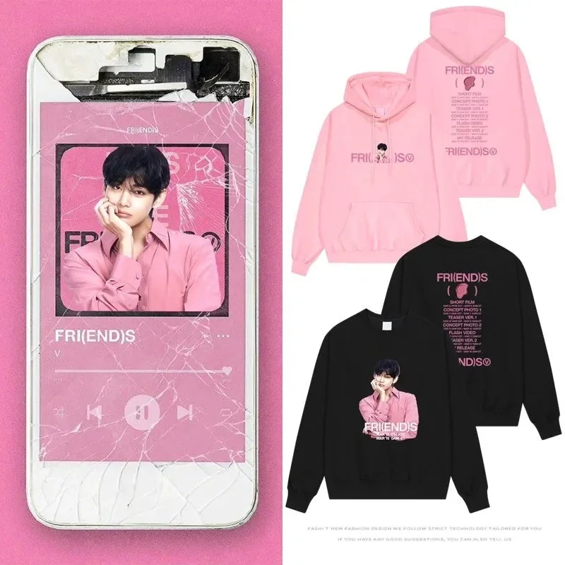 

Kpop V FRIENDS Hoodie Men/Women Sweatshirts Streetwears Men Women Crewneck Pullovers Clothes Top