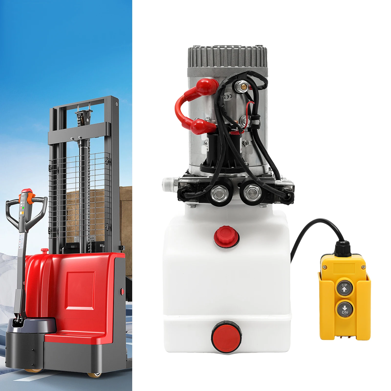 

12V 3kw Hydraulic Pump for Dump Trailer 2850rpm 18Mpa Hydraulic Power Unit Electroplated Double Acting Dump Truck Hydraulic