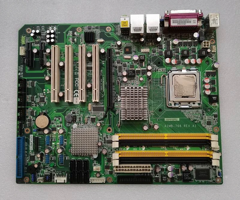 AIMB-766 REV. A1 AIMB-766G2 dual network interface card industrial control main board to send CPU memory