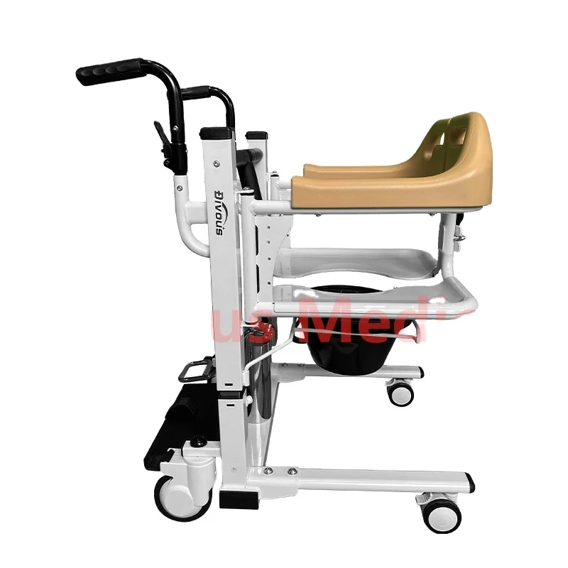 Medical  Hydraulic Patient Transfer  Chair Commode Lift Chair with Bedpan From Bed to Chair for Handicapped