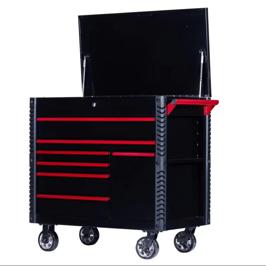 

Pro 42-Inch Steel and Roller Cabinet with Power Tool Drawer for Garage Workshop Tool Storage Customizable OEM Support