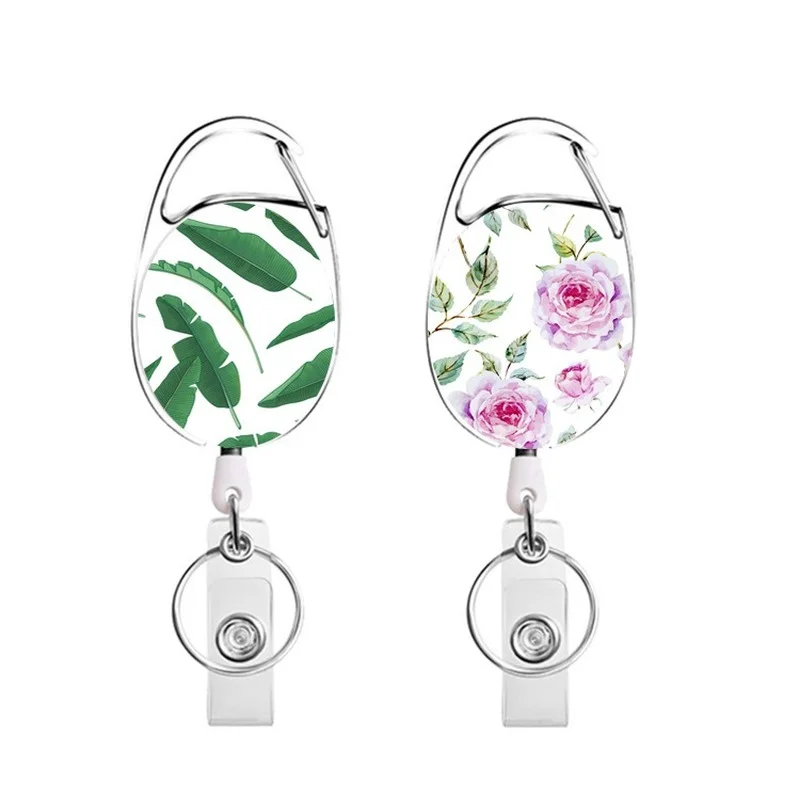 ABS Zinc Alloy Retractable Badge Reels, ID Tag, Pass, Work Card, Working Permit Clips, Chaveiro Acessórios