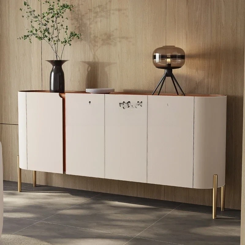

Asmt52 Edge cabinet integrated solid wood locker against the wall light luxury high-grade rock slab mystery cabinet