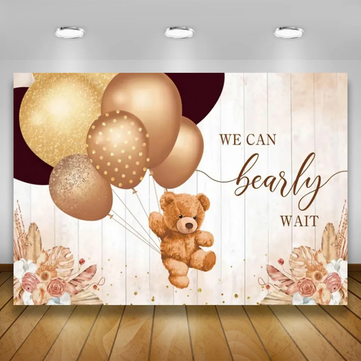 Teddy Bear Baby Shower Backdrops for Photography Kid Birthday Party  Boy Girl 1st Birthday Party Customized Background  backdrop