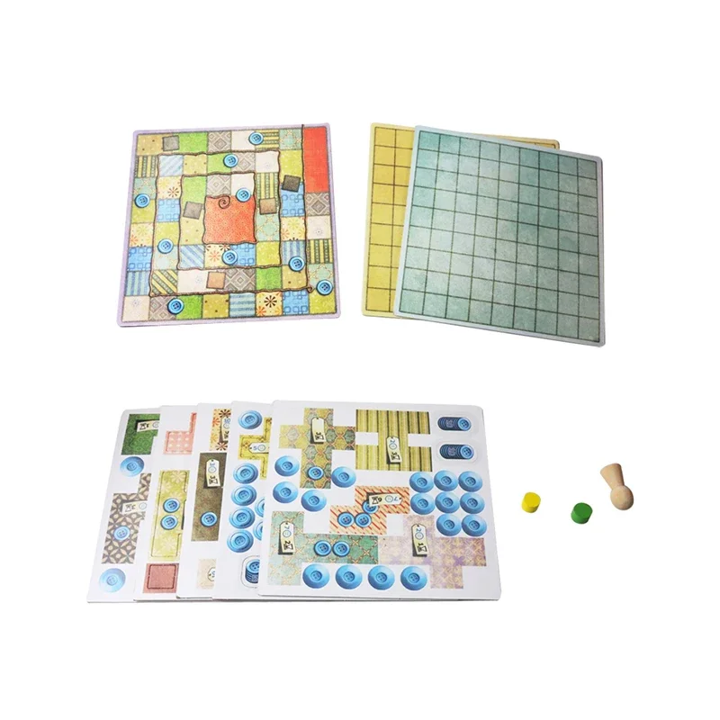 Patchwork Board Game for Two Players Funny Party Games Paper Cards Chinese/English Version