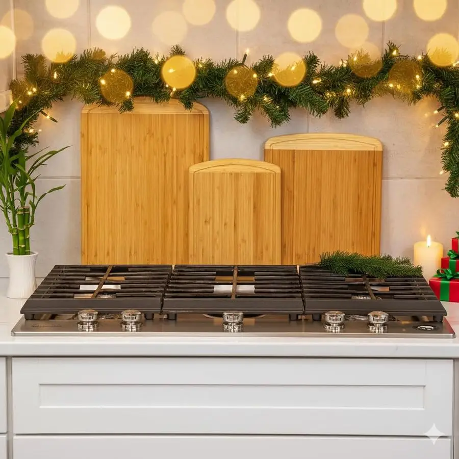 竹製まな板 キッチン用 3枚セット 永久交換付き プレミアム特大木製まな板 ジュース溝付き