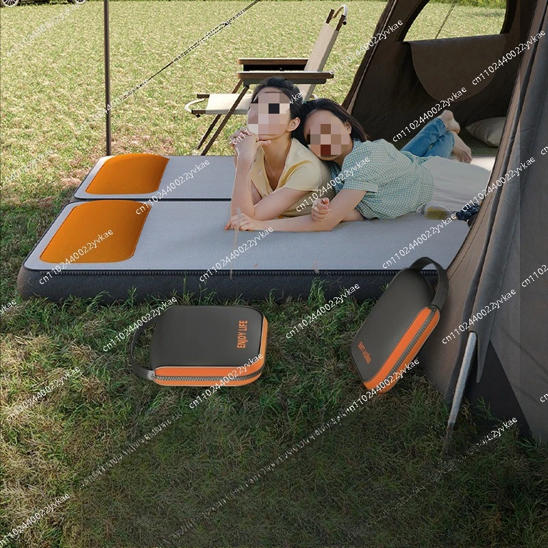 

Надувной диван-матрас для кемпинга, портативный ленивый спальный коврик для дома, одинарный и двойной утолщенный