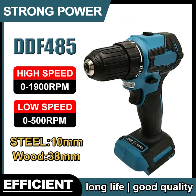 

Fit Makita DDF485 10MM LXT Compact cordless tool Multi-function screwdriver Impact brushless drive Rechargeable brushless drill