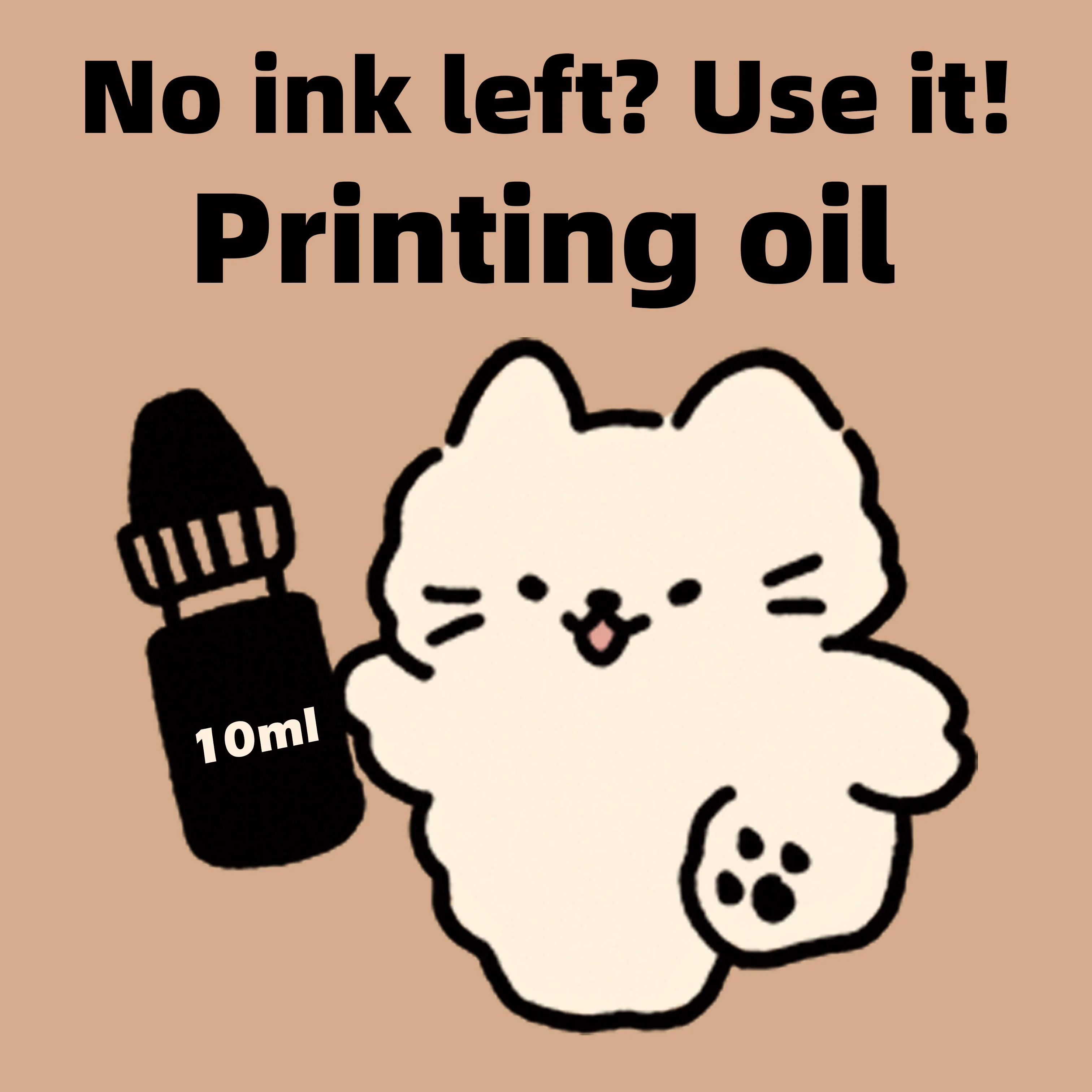 

Supplement 10ml of photosensitive seal oil Replenish ink