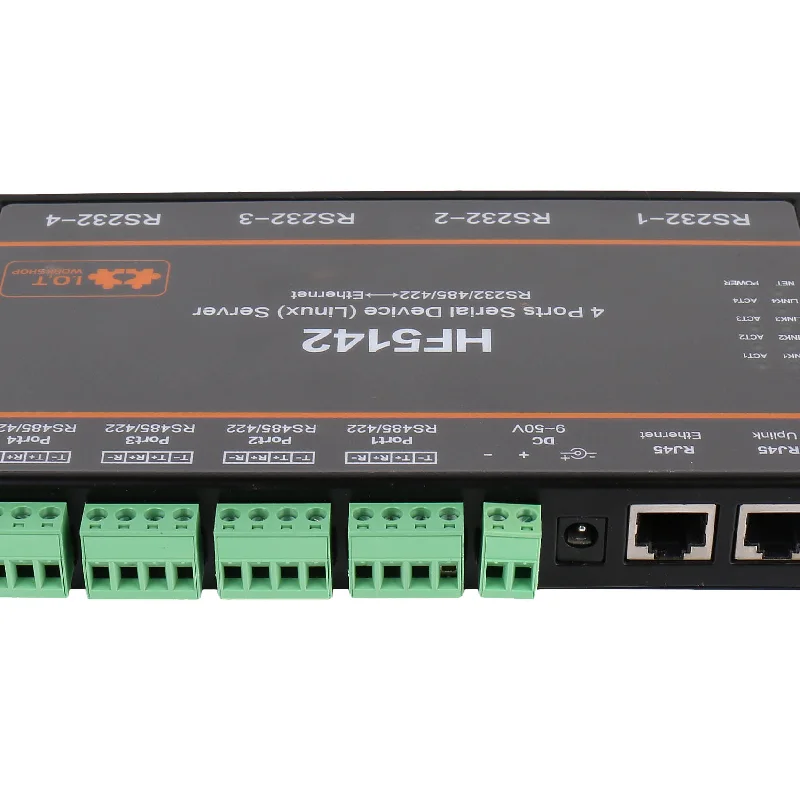 Hf5142b Rs232 , Rs485 , 4 Ports Rj45 Rs232/485/422 Serial To Ethernet Free Rtos Hf5142b