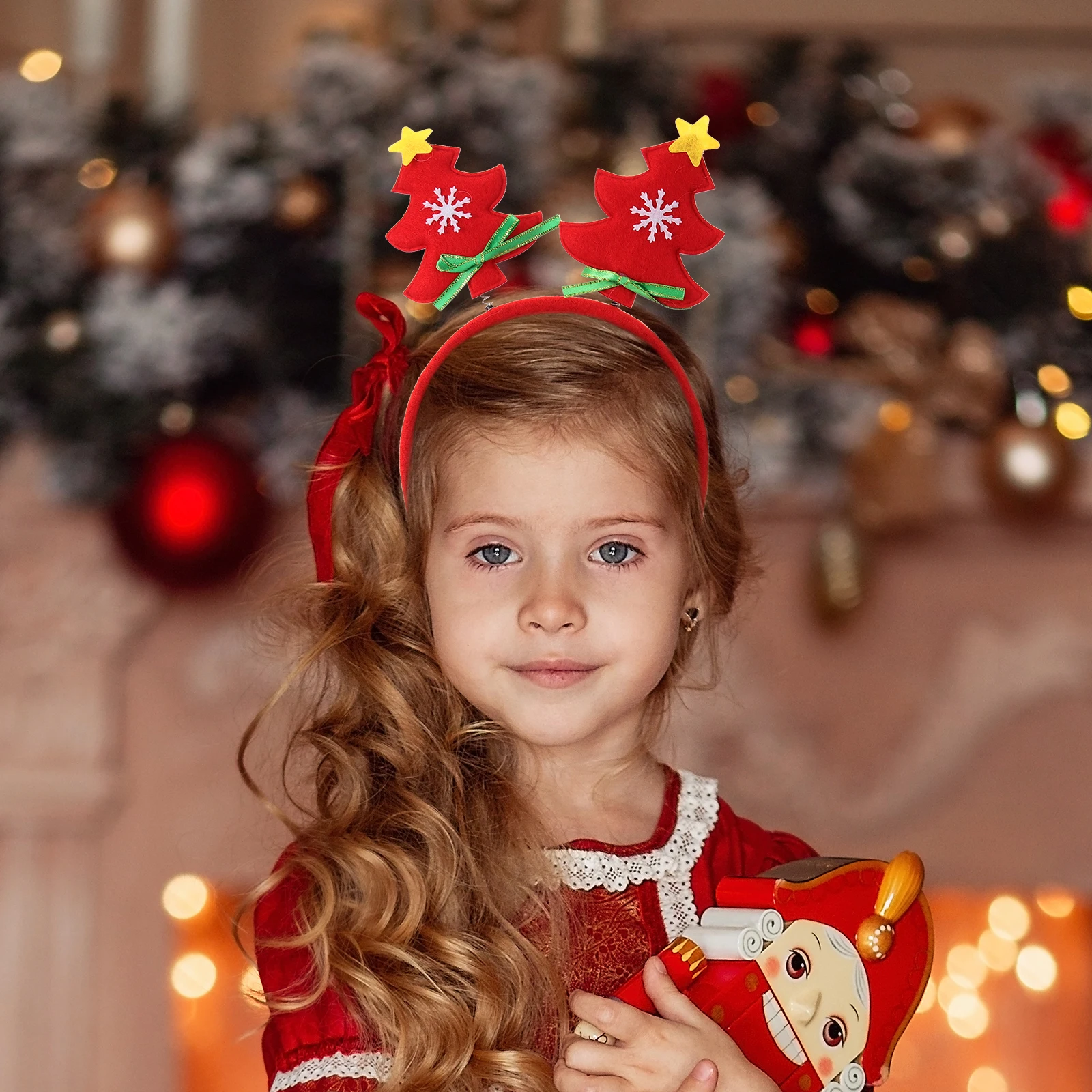 

7 шт., рождественский головной убор, милая повязка для волос, рождественский обруч для волос, повязка на голову для вечеринки, фестивальный аксессуар для волос, повязка на голову