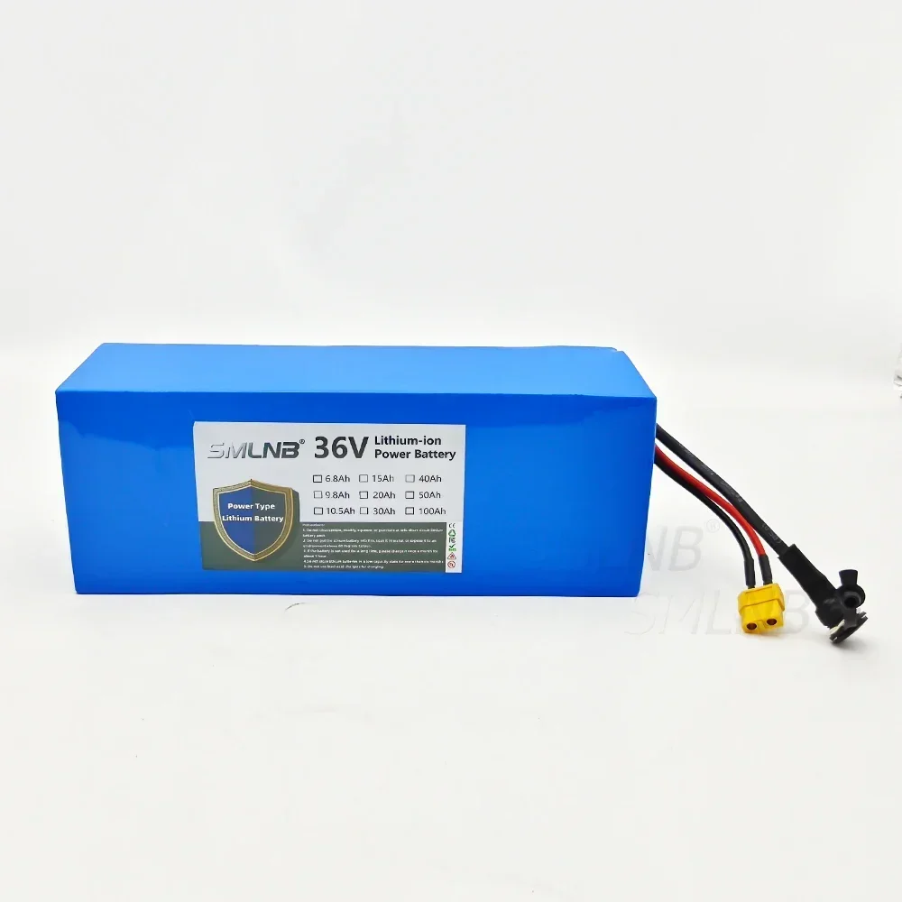36V 15Ah 21700 10S3P battery pack 15000mAh built-in 15A BMS, 250W-500W scooter, bicycle battery