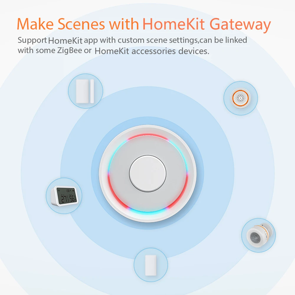 Works with HomeKit Water Leak Sensor Zigbee 3.0 Wireless Flood Detector for Alarm System and Smart Home Automation Apple HomeKit