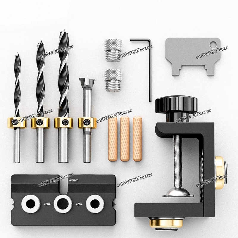 Woodworking 3-in-1 Punch Positioner Log Tongue Woodworking Tools Board Furniture Punch Rebouncer Tool