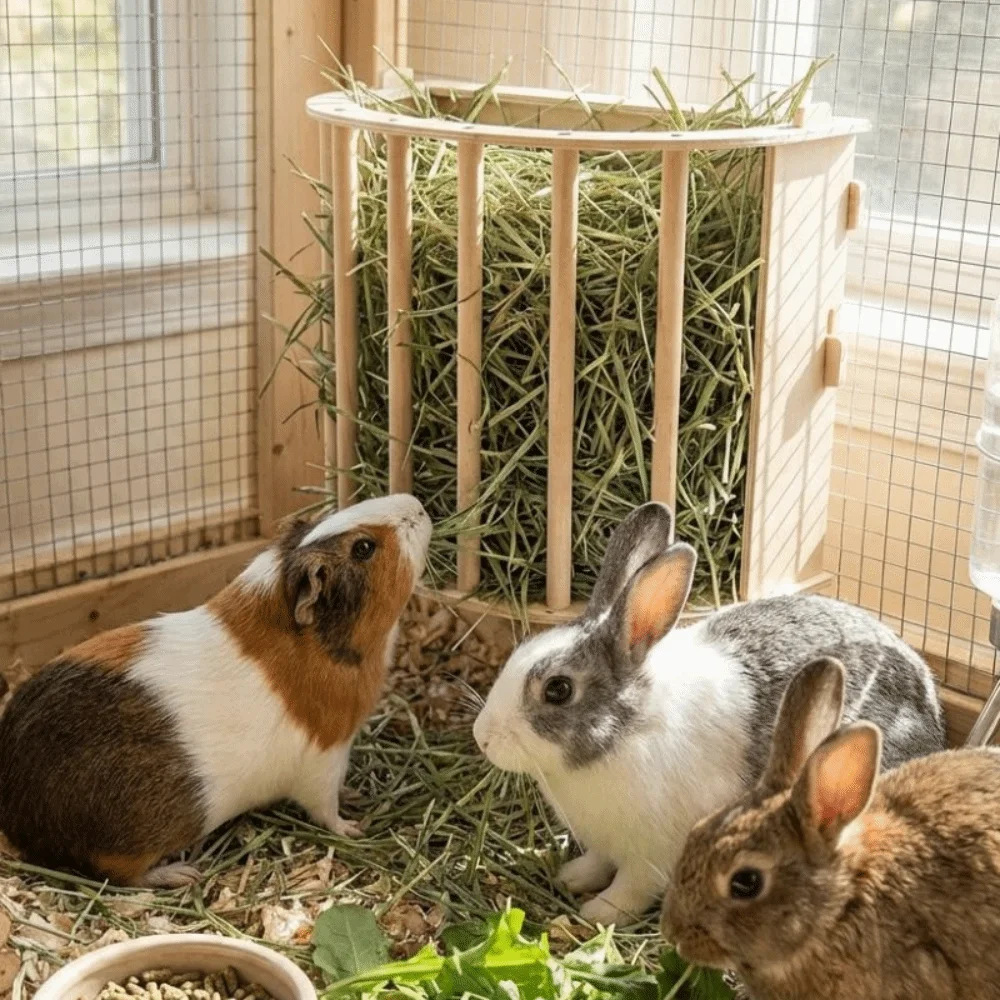 Practical Wooden Bunny Hay Fee - Woodworking Rabbet recension och pris