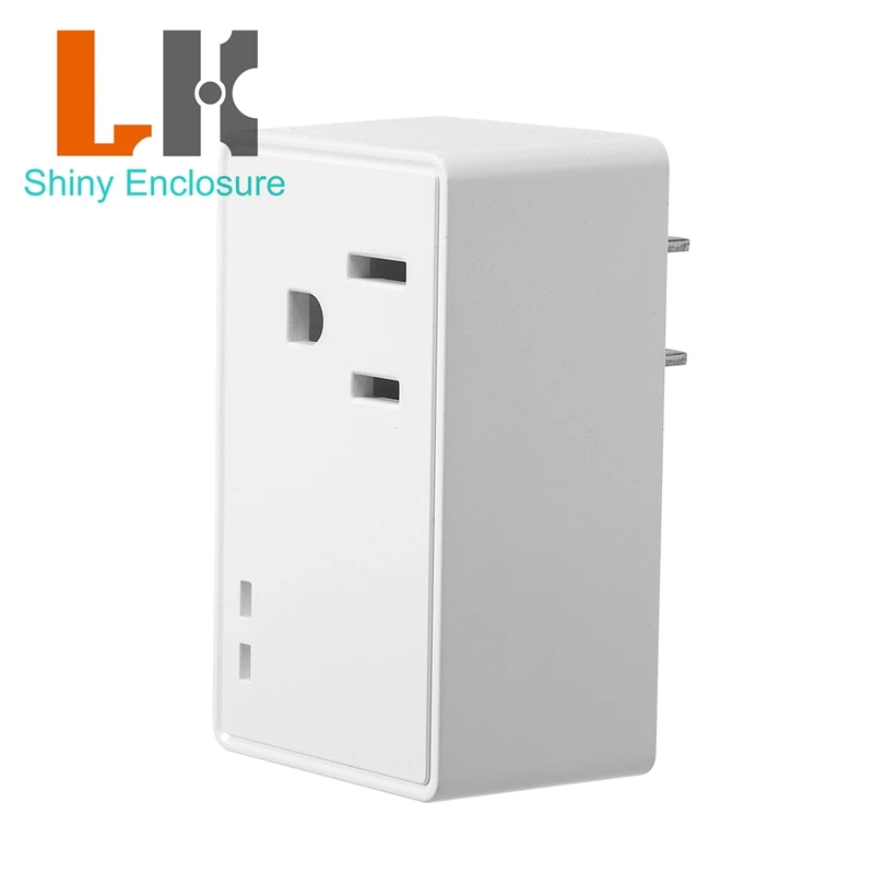 70x40x31.2mm Factory Direct Sale MiniSquare US-standard Smart Socket Case High End Fireproof PC Socket Plastic Enclosure