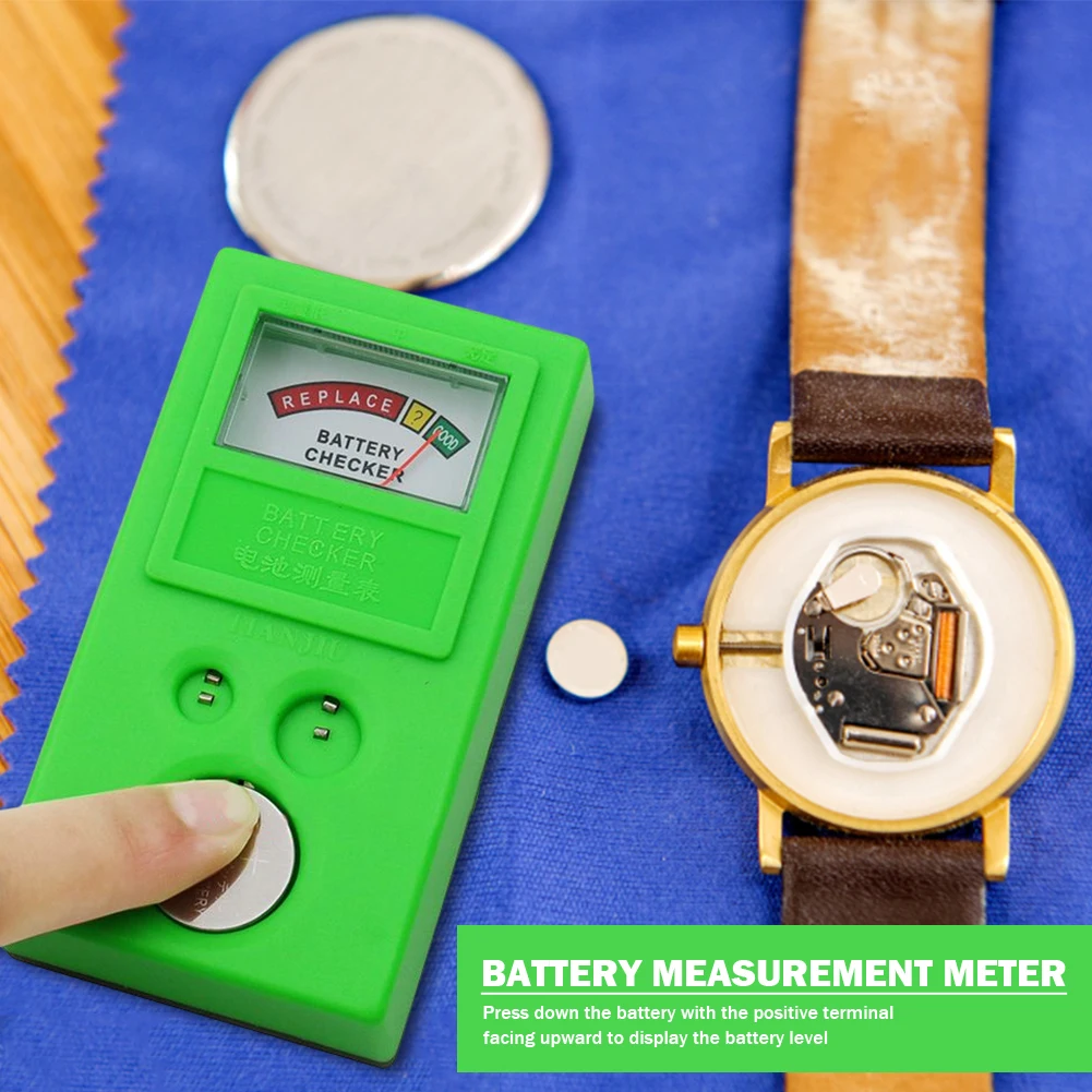 Batteries Measuring Tool Professional Button Cell Battery Checker Easy To Use Lightweight Equipment for Clock Watch Supplies