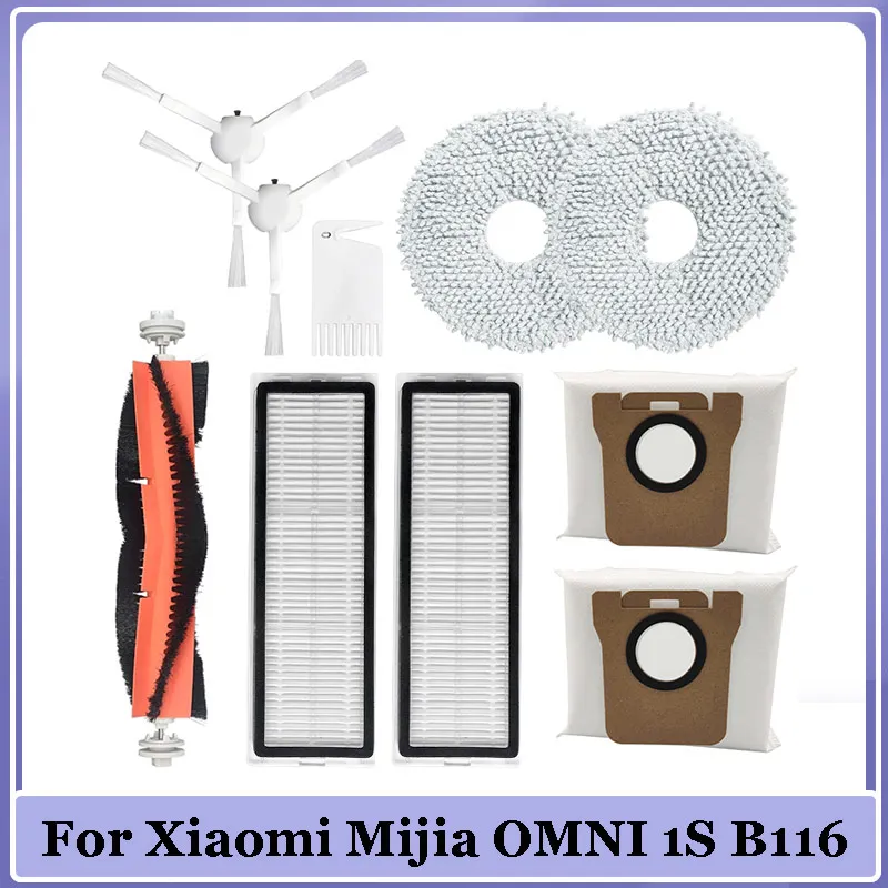 Per Xiaomi Mijia OMNI Infinite Robot aspirapolvere 1S B116 aspirapolvere spazzola laterale principale filtro Hepa parti Mop accessori