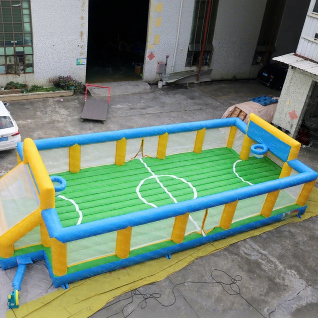 High Quality Commercial Use Inflatable Football/Soccer Field with PVC Material Easy Setup Customizable Sizepromote sales