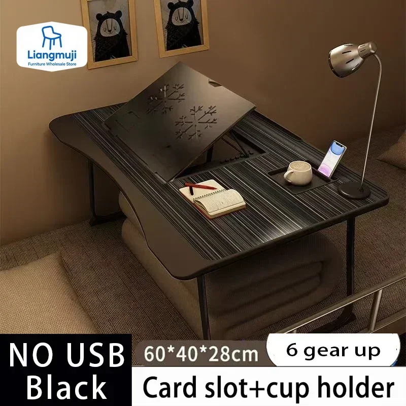 

60cm Gaming Desk Home Folding Laptop Desk For Breakfast Bed Tray Height And Inclination Adjustable Folding Desk Tables Table