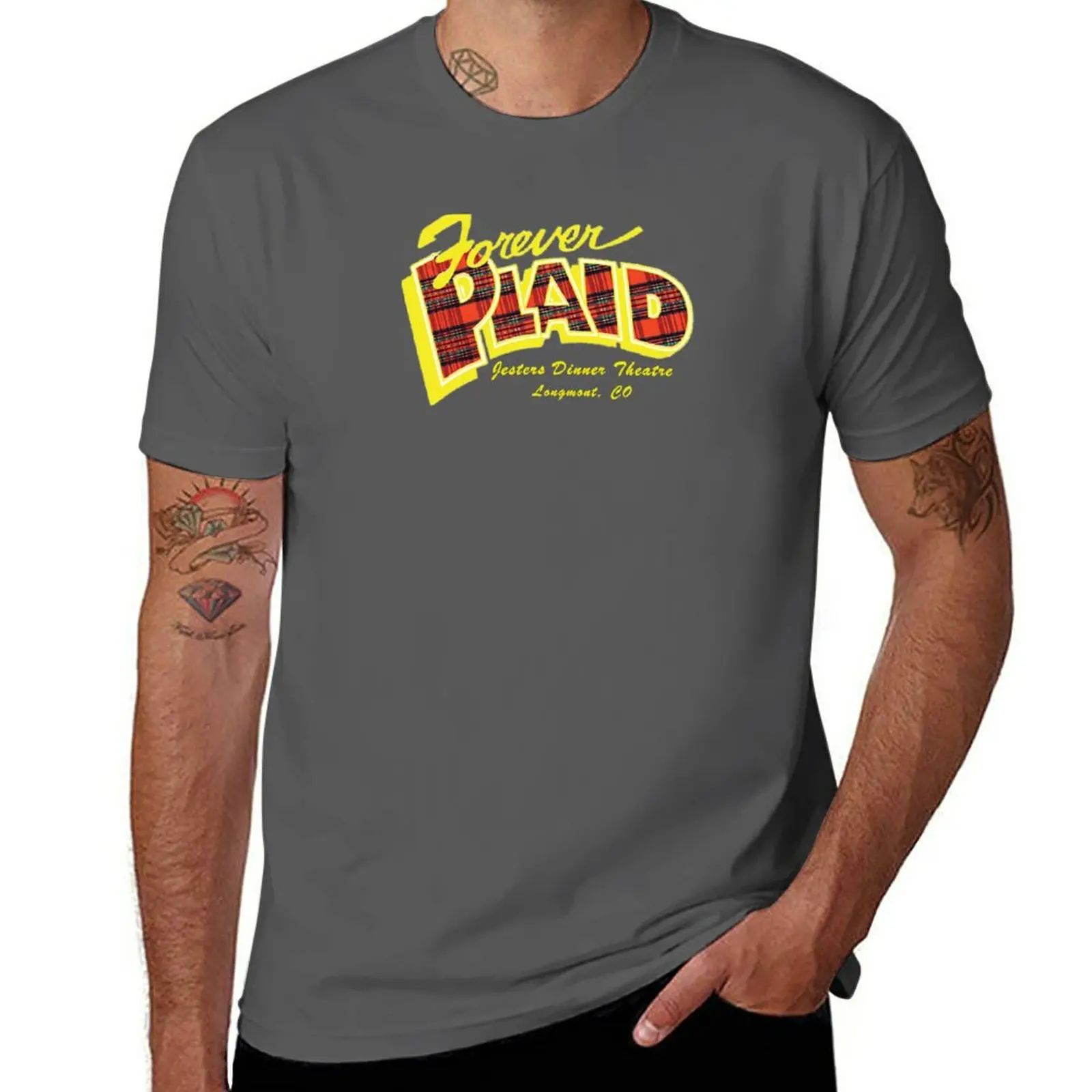 New Forever Plaid Jesters Dinner Theatre Longmont, CO T-Shirt anime graphic t shirts Men's t shirts