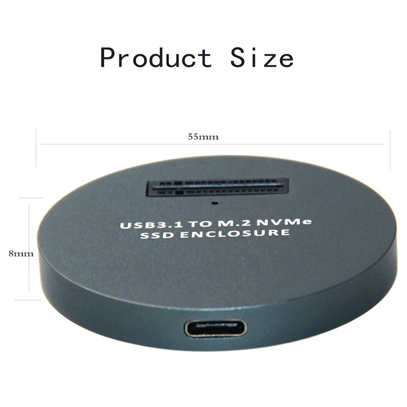 M2 SSD чехол NVMe корпус USB 3.1 Type C Gen2 10 Гбит/с M/B + M ключ M.2 NVMe SSD Внешний адаптер Коробка для 2230 2242 2260 M2 SSD