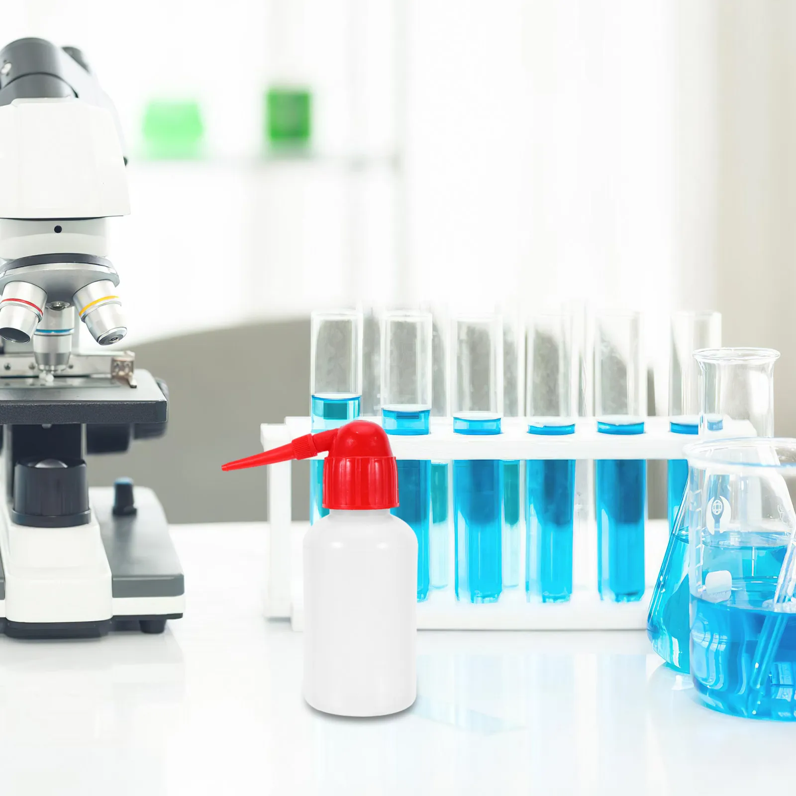 

Набор из 10 прозрачных пластиковых бутылок для лабораторий с мерной шкалой, безопасных бутылок для промывки, инструментов для очистки и полива растений, для промывки ресниц