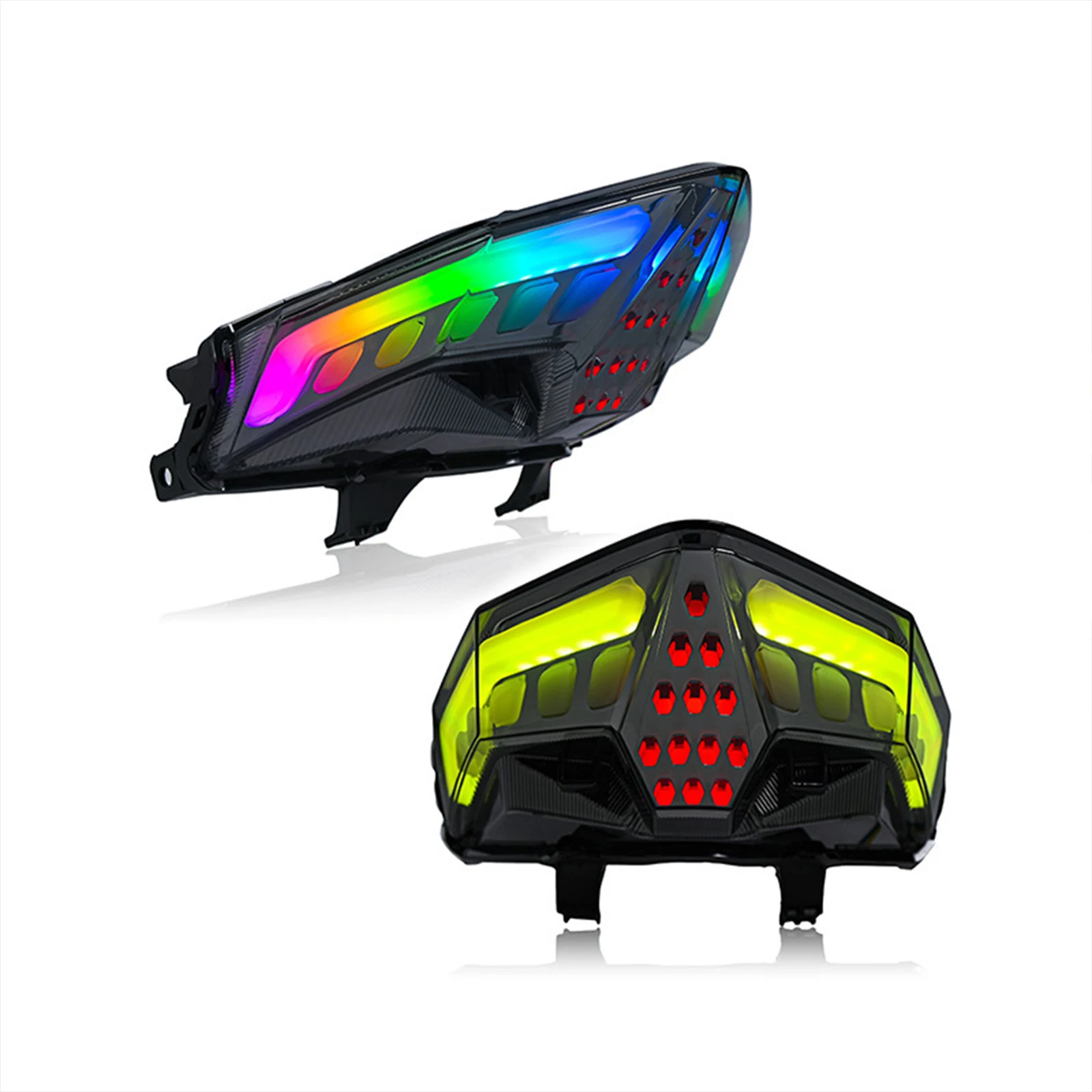 مصباح ضوء فرامل الدراجة النارية مع استبدال إشارات الانعطاف LED لياماها انقر 150 #3