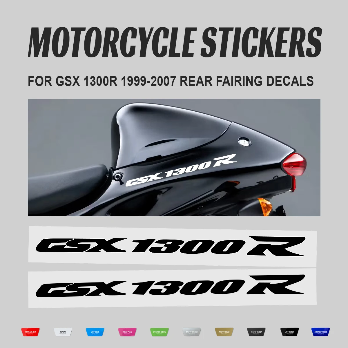 For Suzuki GSX1300R Hayabusa 1999-2007 Rear Fairing Decals Stickers GSX 1300R Sticker Motorcycle Accessories